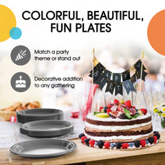 7 in. Silver Plastic Plates | 20 Ct.