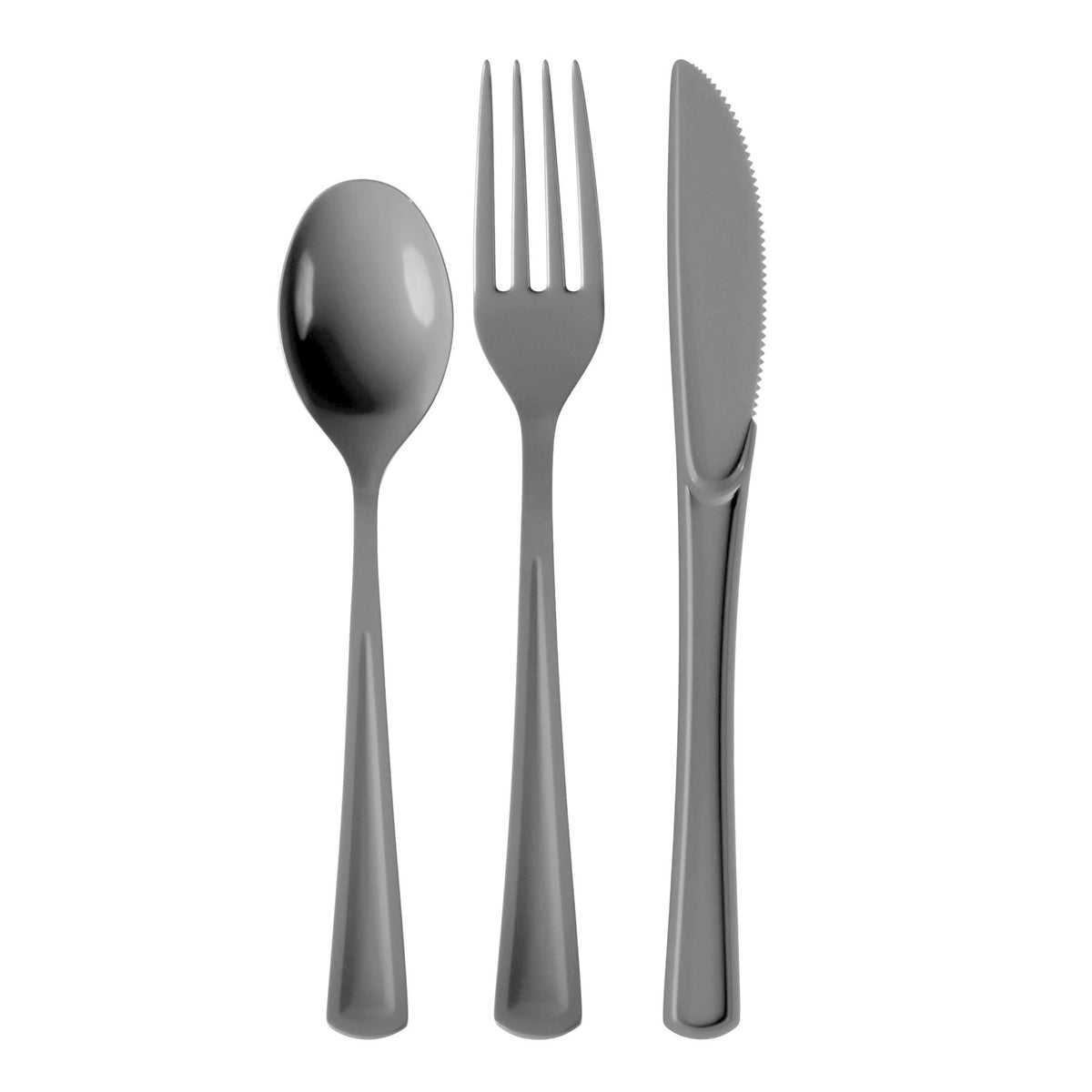 Silver Cutlery Combo Set | 50 Forks 50 Spoons And 50 Knives