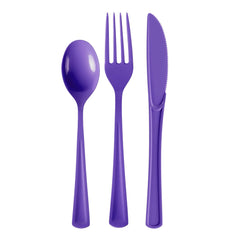Purple Cutlery Combo Pack - 24 Ct.