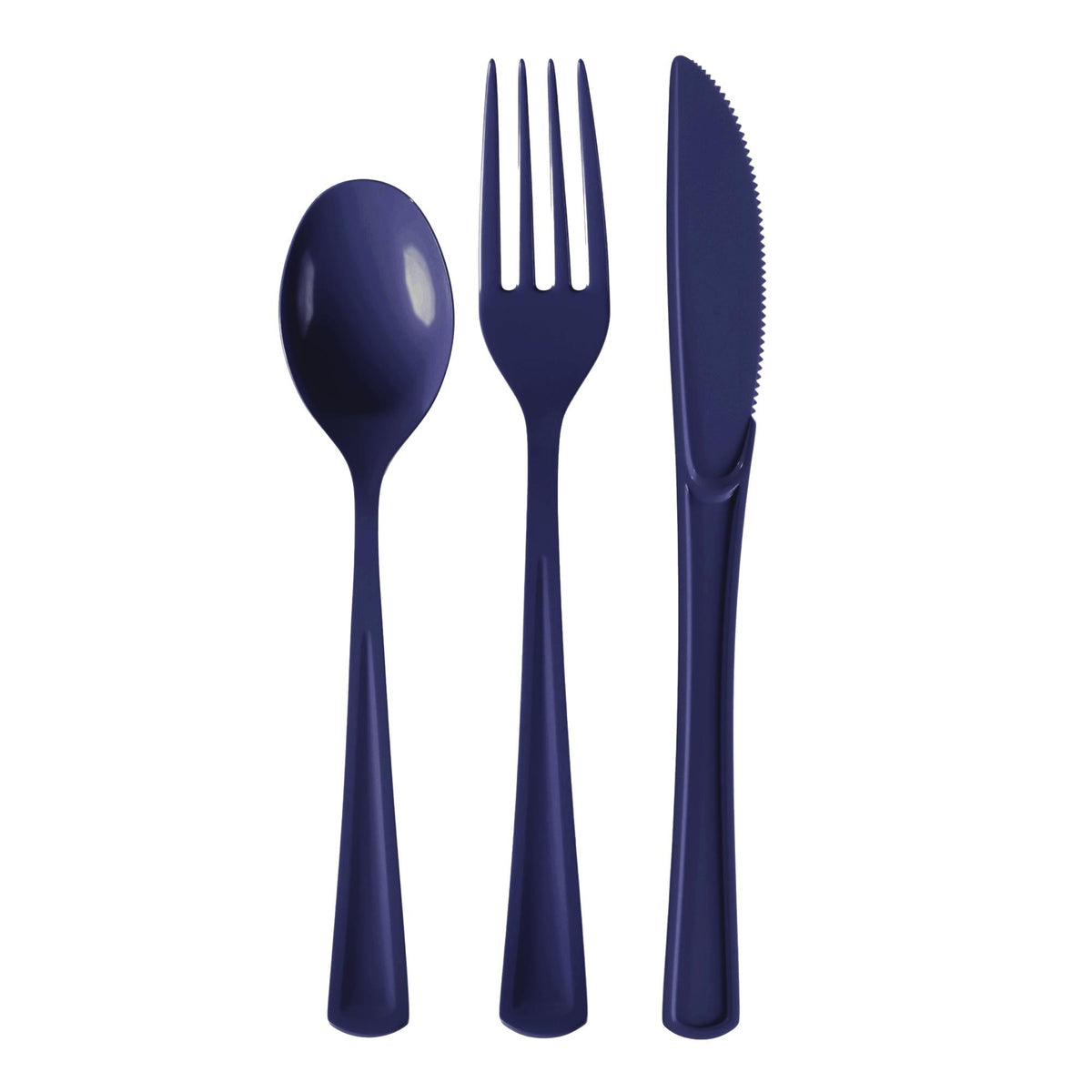 Navy Cutlery Combo Set | 50 Forks 50 Spoons And 50 Knives