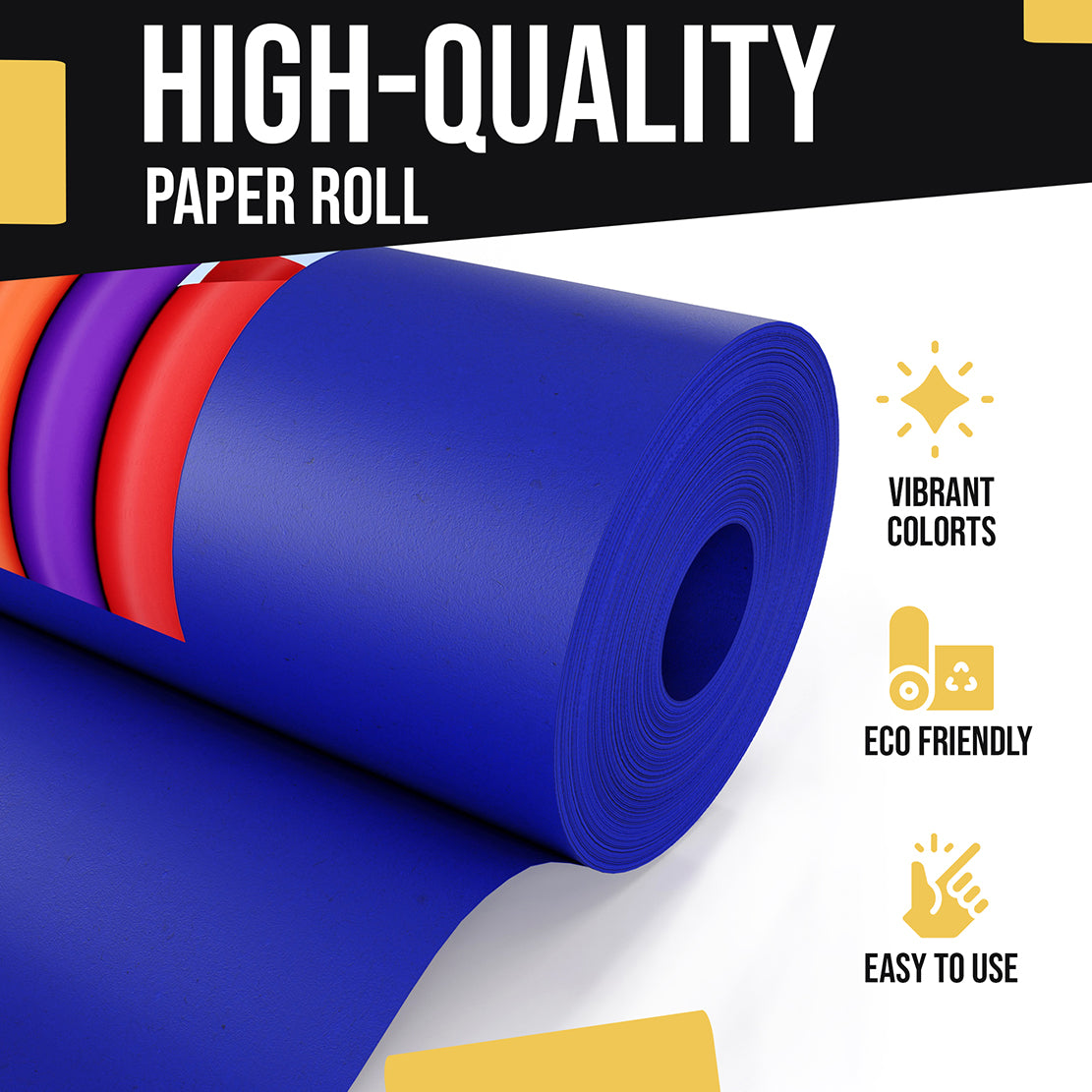 17.75" x 110' Kraft Paper Roll | Dark Blue