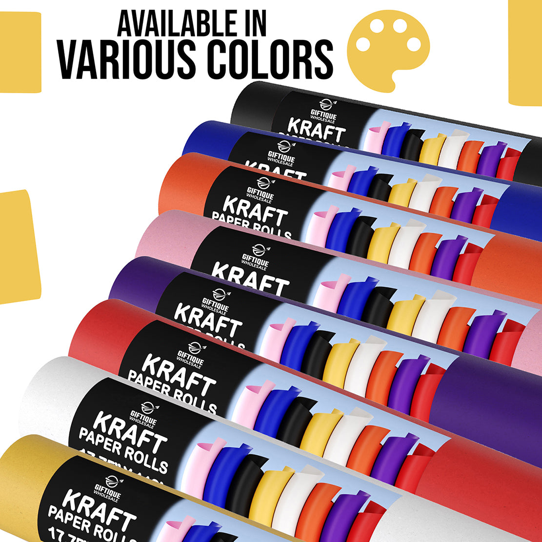 17.75" x 110' Kraft Paper Roll | Dark Blue