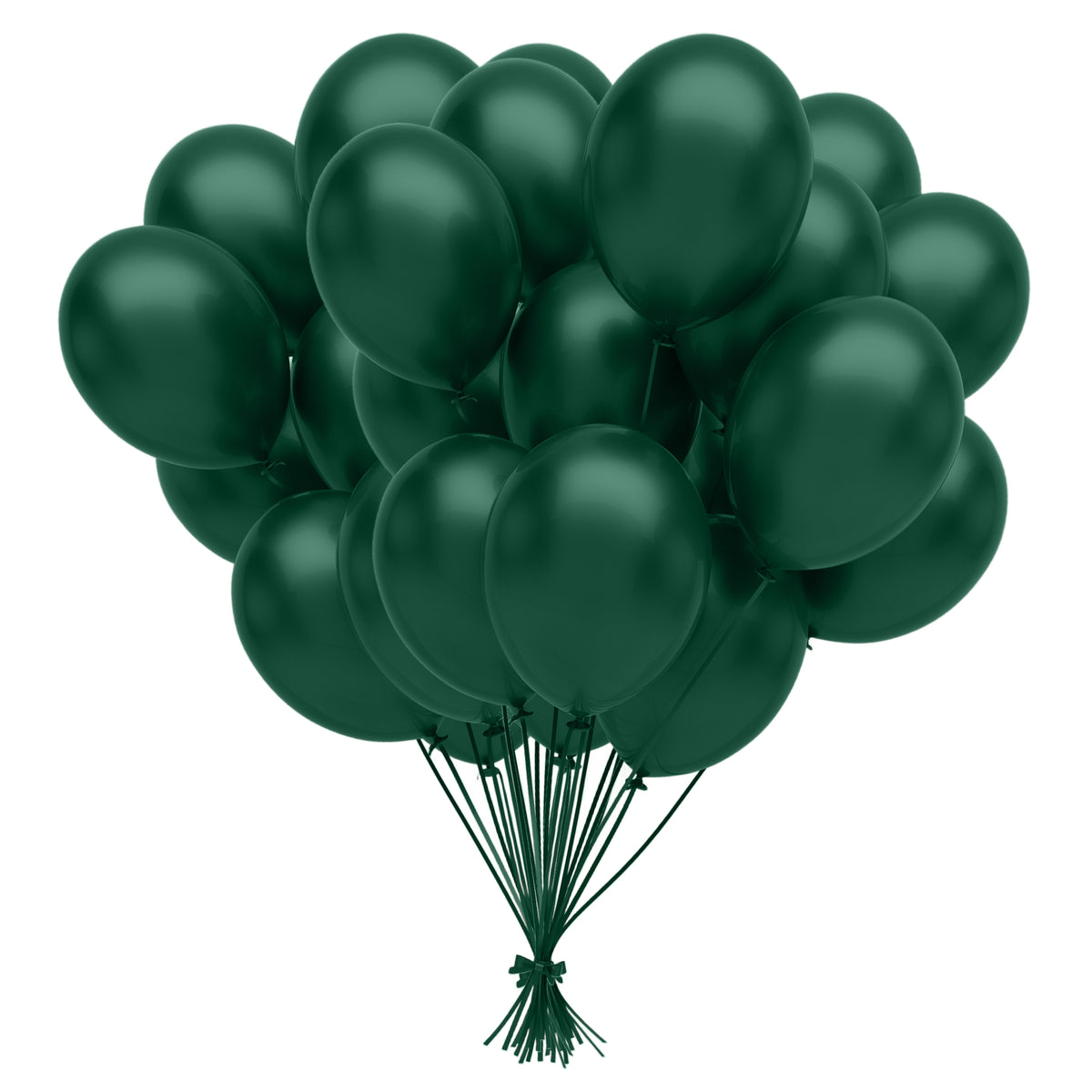 12 In. Dark Green Latex Balloon | 72 Count