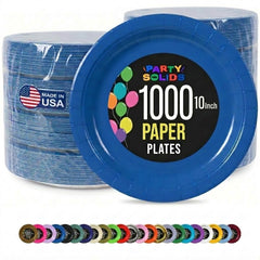 10 in. Dark Blue Paper Plates | Case of 1000