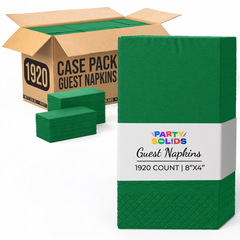 Emerald Green Guest Towel Napkins | 1920 Count Case