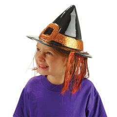 Witch'S Hat W/Hair/Child Size