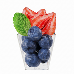 2 Oz. Clear Square Miniatures | 24 Count