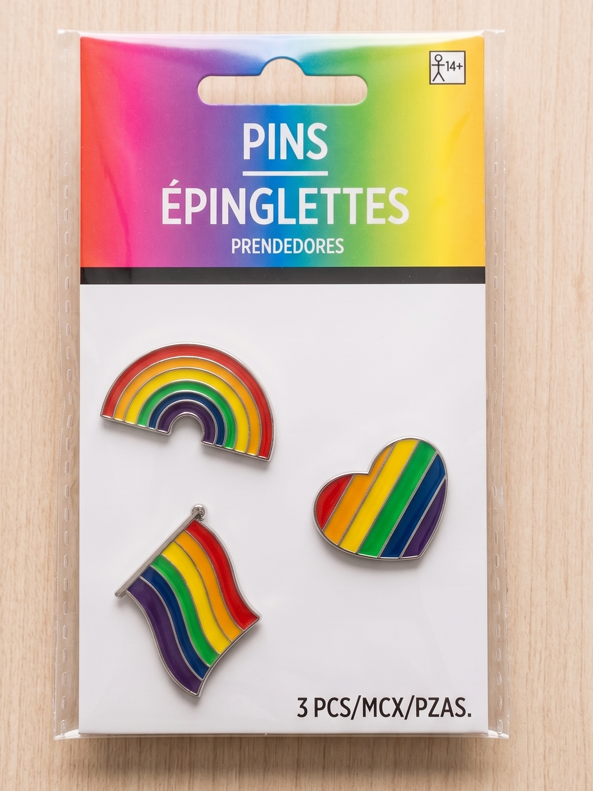 Rainbow Pride Pin Set - 3 Pack