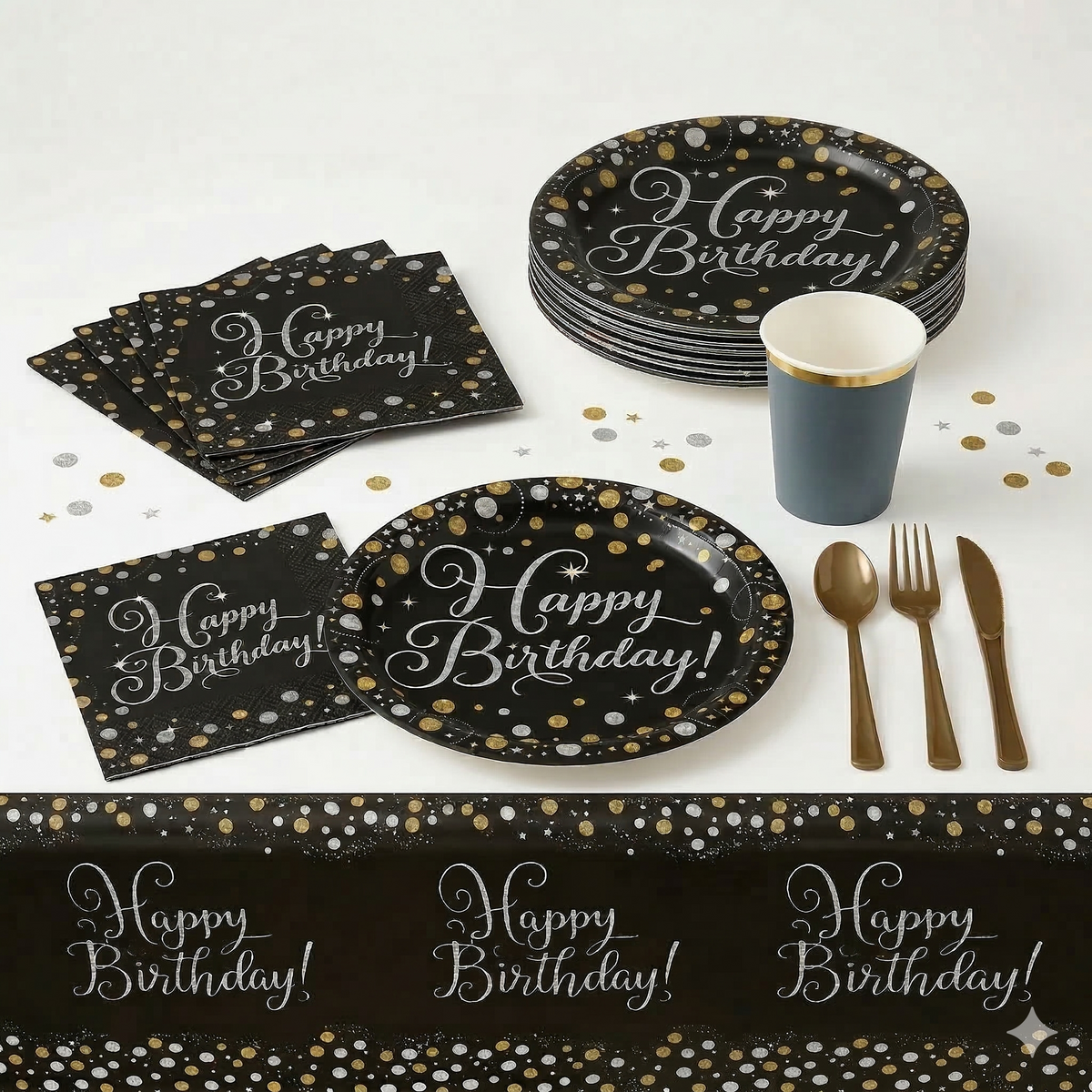 153 Pcs Birthday Elegance Party Kit - For 20 Guests
