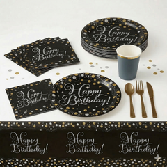 153 Pcs Birthday Elegance Party Kit - For 20 Guests