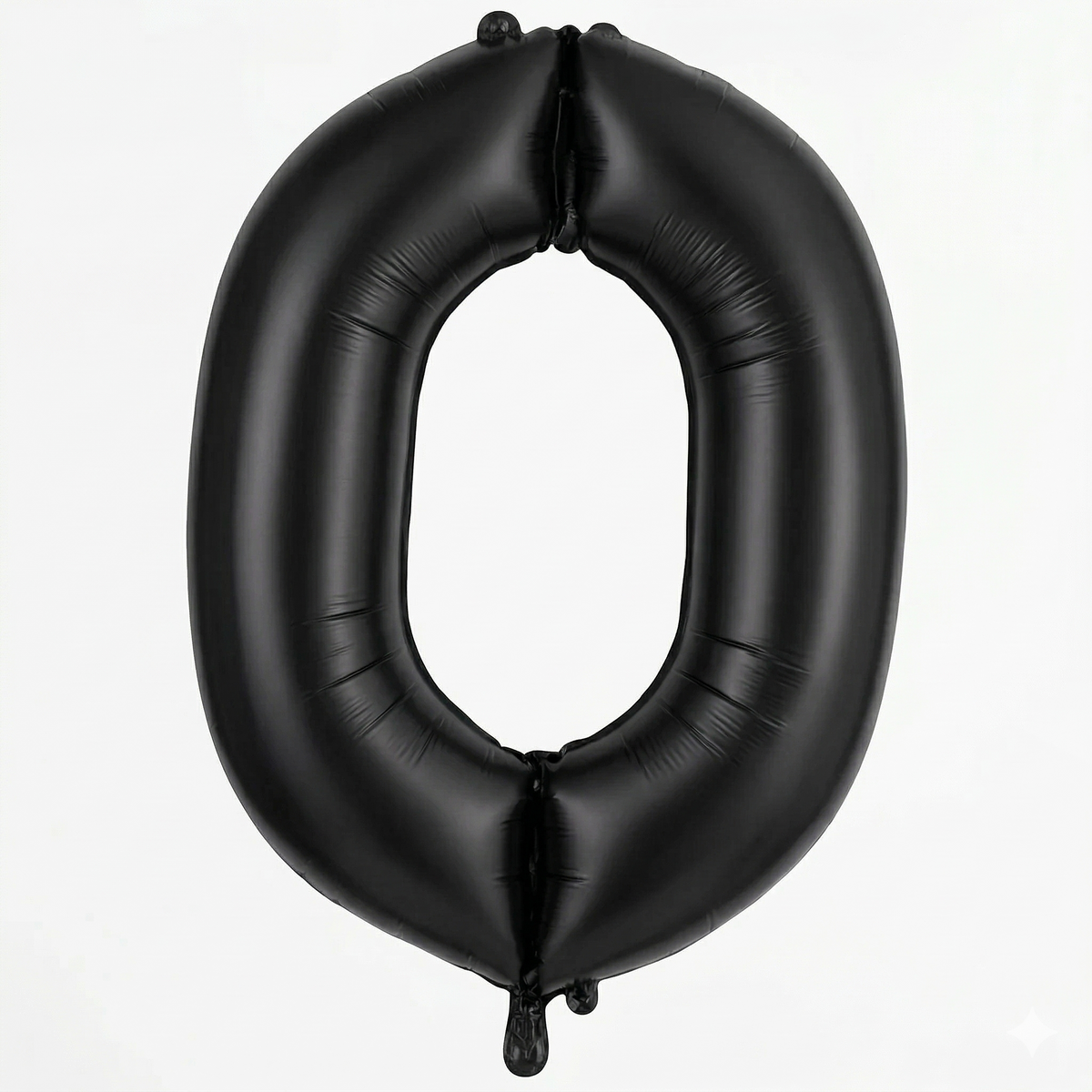 Black Number '0' Foil Balloon