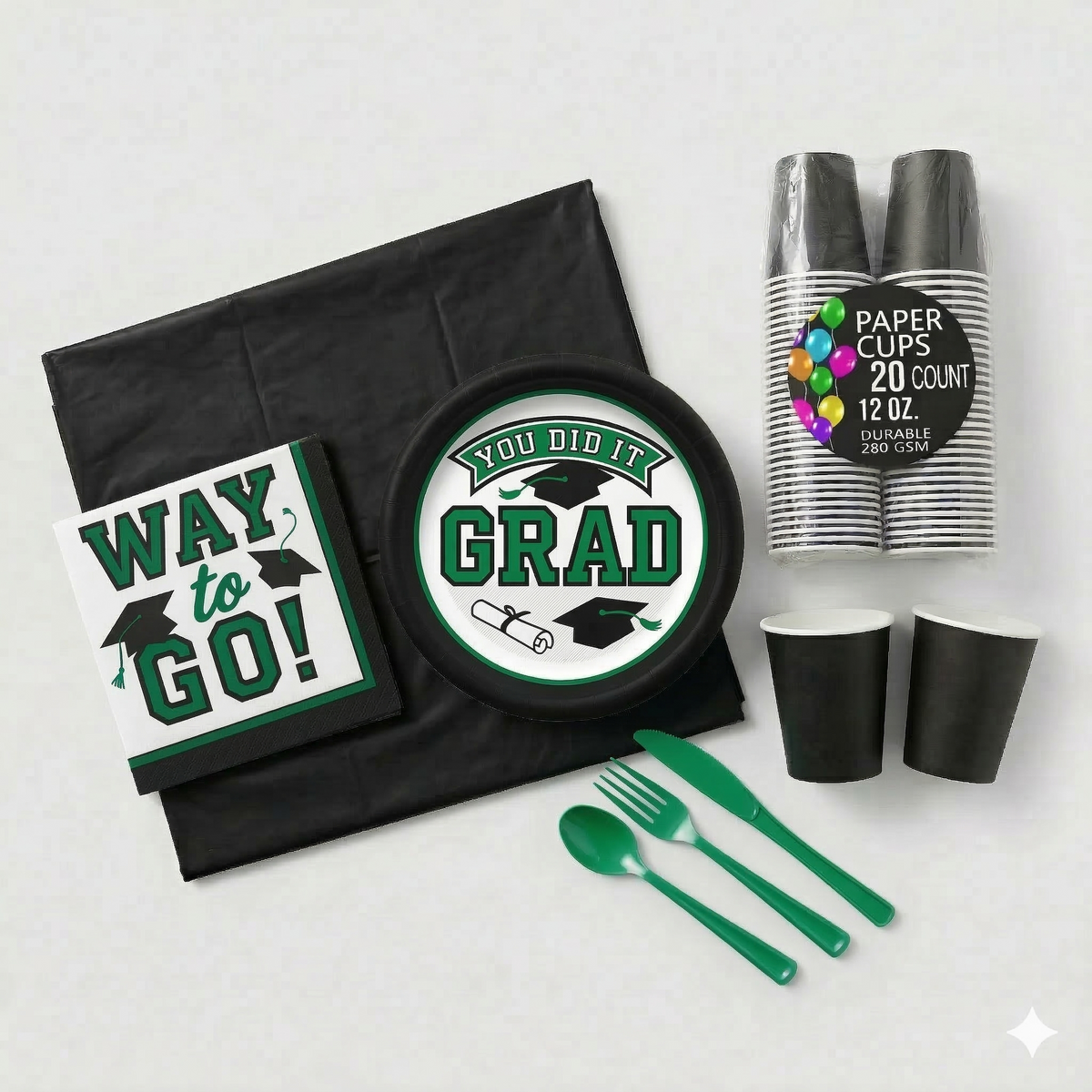 Evergreen "You Did It" Party Kit - For 40 Guests
