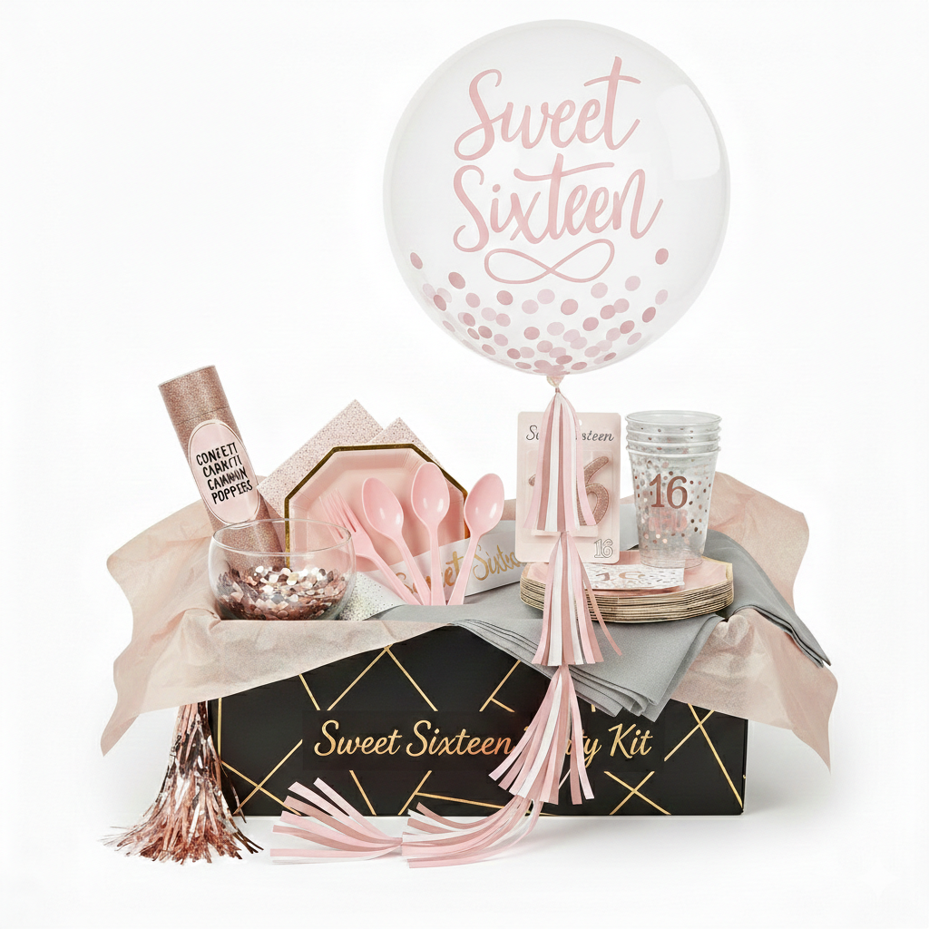Sweet 16 Party Kit - For 8 Guests