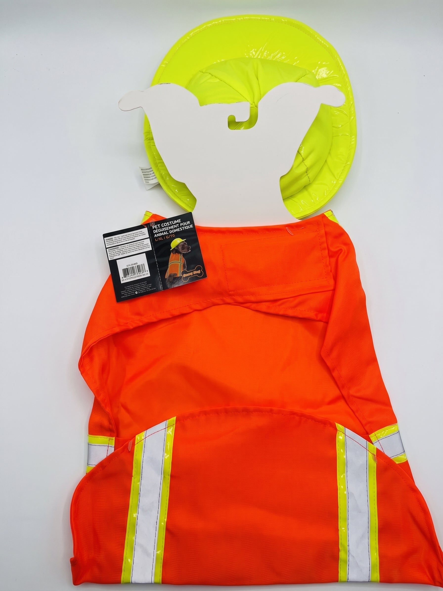 Multi-Color Halloween Pet Costume with Vest and Hat