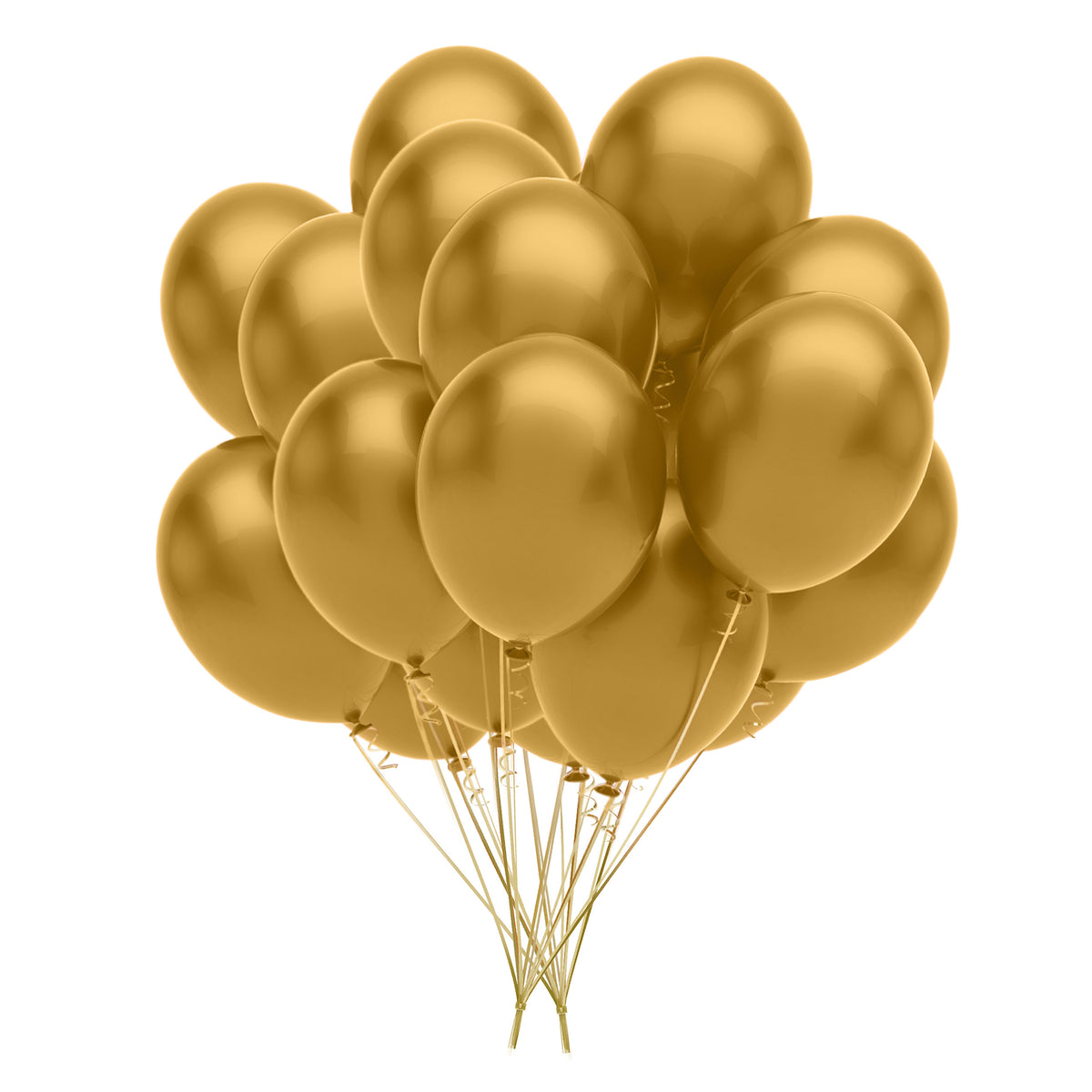 5 In. Gold Latex Balloon | 25 Count