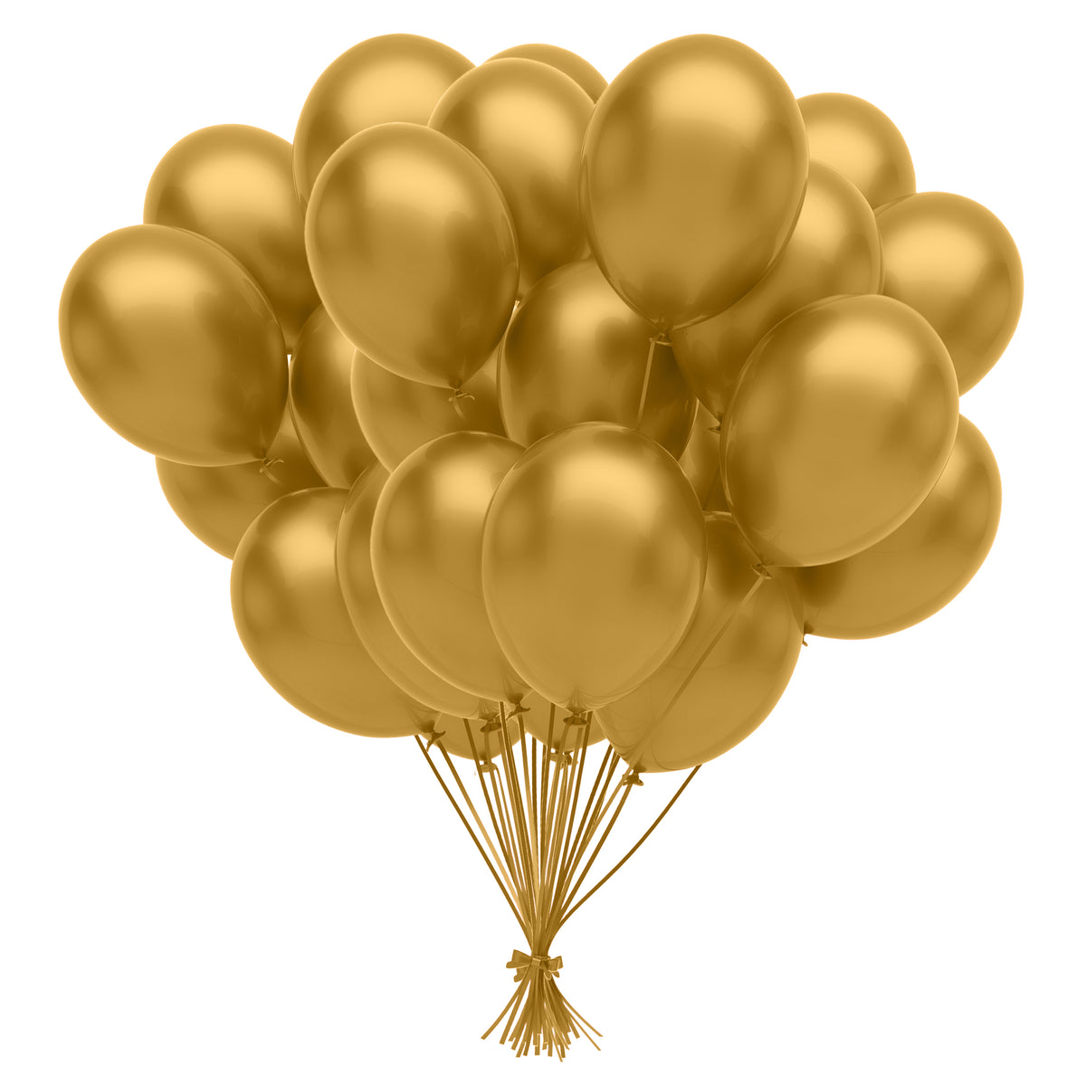 12 In. Gold Balloons | 72 Count