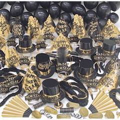 Happy New Years Gold Sensation Party Kit For 100