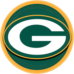 Green Bay Packers 9 in. Round Paper Plates