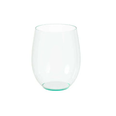 12 Oz. Green Tint Stemless Wine Glasses | 6 Count