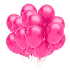 9 In. Hot Pink Latex Balloons | 20 Count