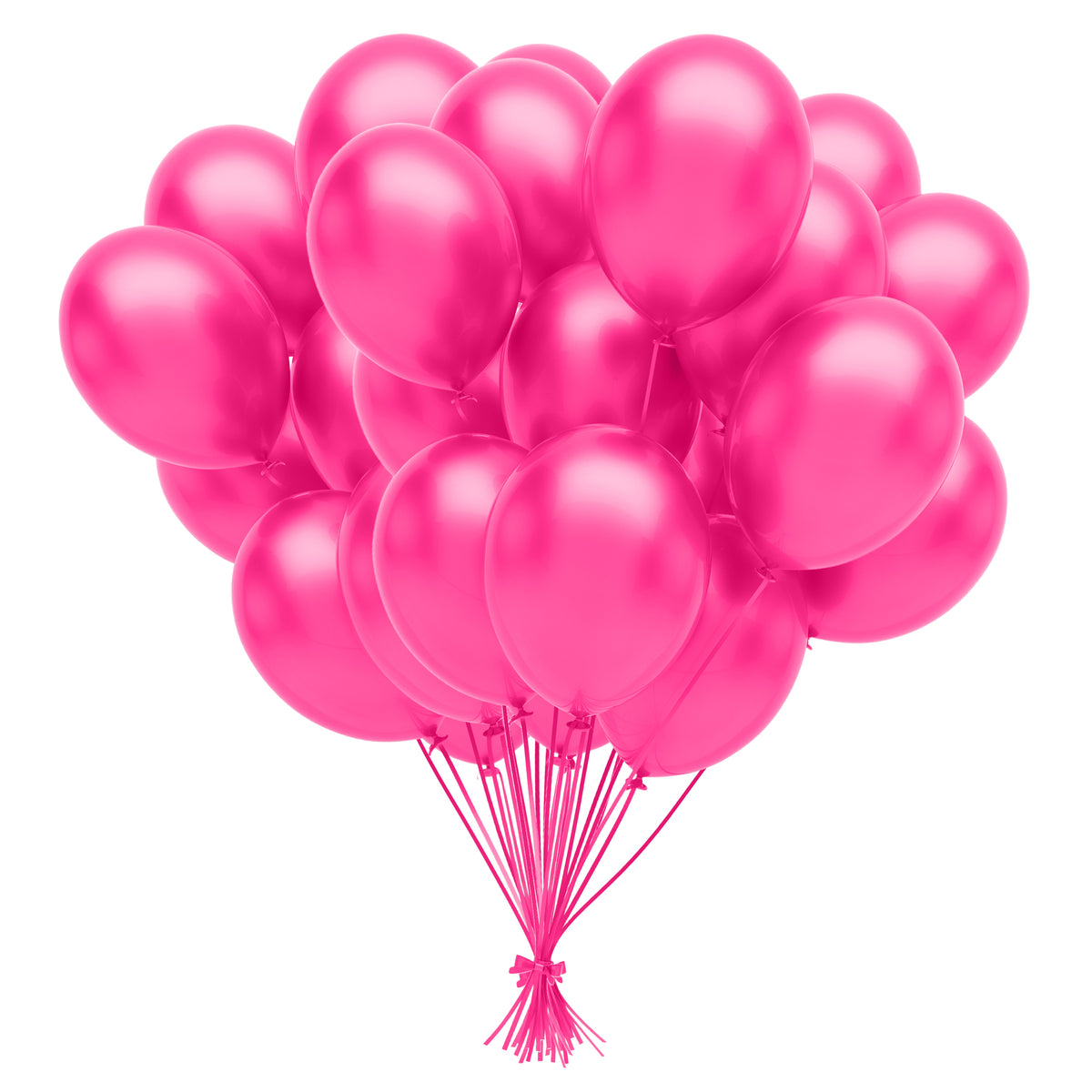 12 In. Hot Pink Balloons | 72 Count