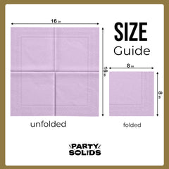 Lavender Dinner Napkins | 8 in. x 8 in. | 50 Ct.