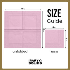 Pink Dinner Napkins | 8 in. x 8 in. | 50 Ct.