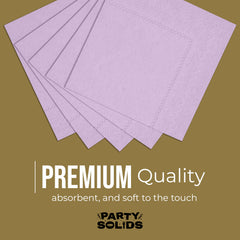 Lavender Dinner Napkins | 8 in. x 8 in. | 50 Ct.