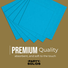 Turquoise Dinner Napkins | 8 in. x 8 in. | 50 Ct.