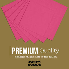 Cerise Dinner Napkins | 8 in. x 8 in. | 50 Ct.