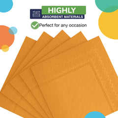 Yellow Beverage Napkins | 20 Count