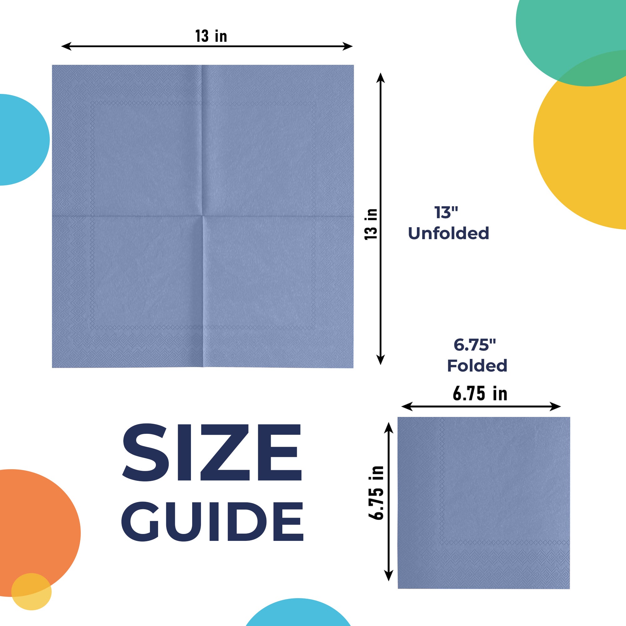 Silver Luncheon Napkins | 100 Count