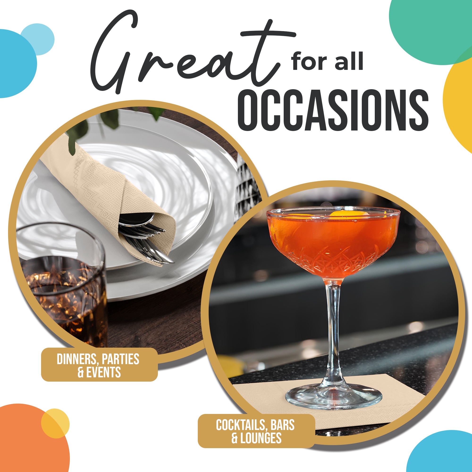 Ivory Luncheon Napkins | 100 Count