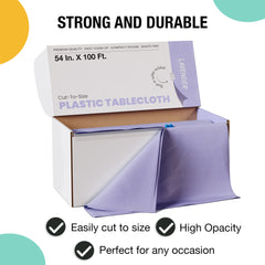 54 in. x 100 Ft. Cut To Size Table Roll | Lavender