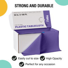 54 in. x 100 Ft. Cut To Size Table Roll | Purple