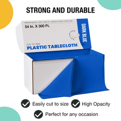 54 in. x 300 Ft. Cut To Size Table Roll | Dark Blue