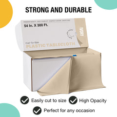 54 in. x 300 Ft. Cut To Size Table Roll | Ivory