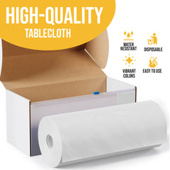 54 in. x 100 Ft. Cut To Size Table Roll | White