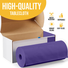 54 in. x 100 Ft. Cut To Size Table Roll | Purple