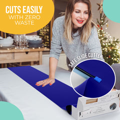 14 in. x 200 Ft. Cut To Size Navy Table Runner