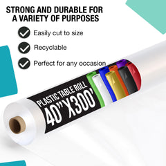 40 In. X 300 Ft. Premium Clear Table Roll