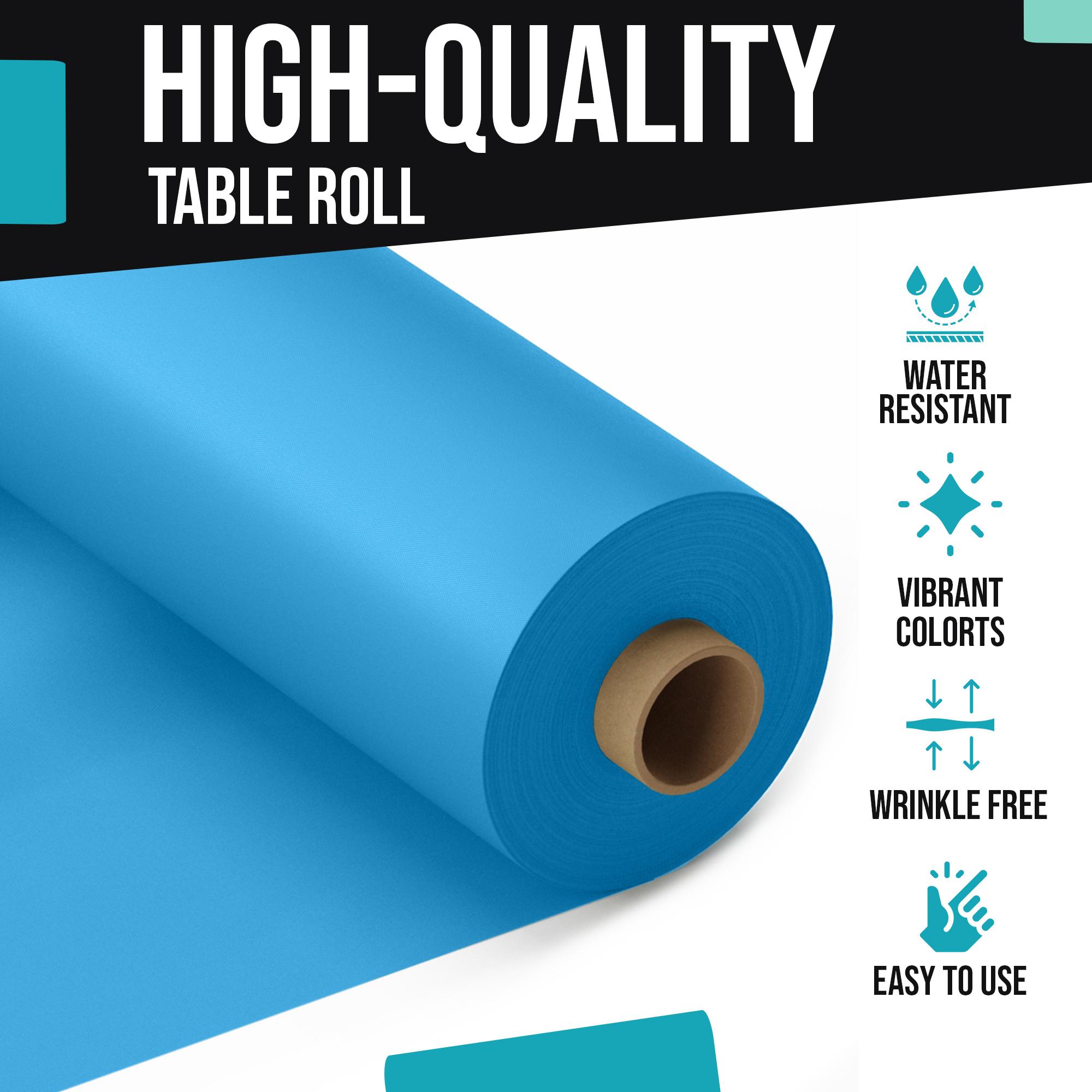 40 In. x 100 Ft. Turquoise Table Roll