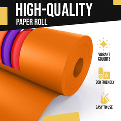 17.75" x 110' Kraft Paper Roll | Orange