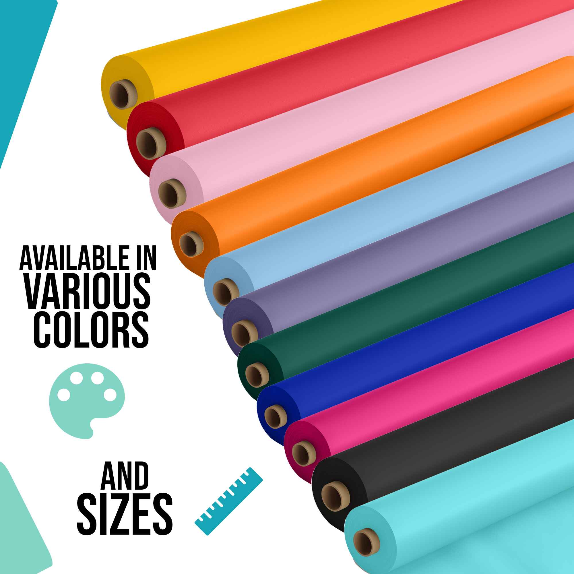40 In. x 100 Ft. Orange Table Roll | Case of 6
