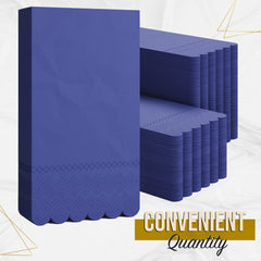 3 Ply Periwinkle Scalloped Napkins - 20 Ct.