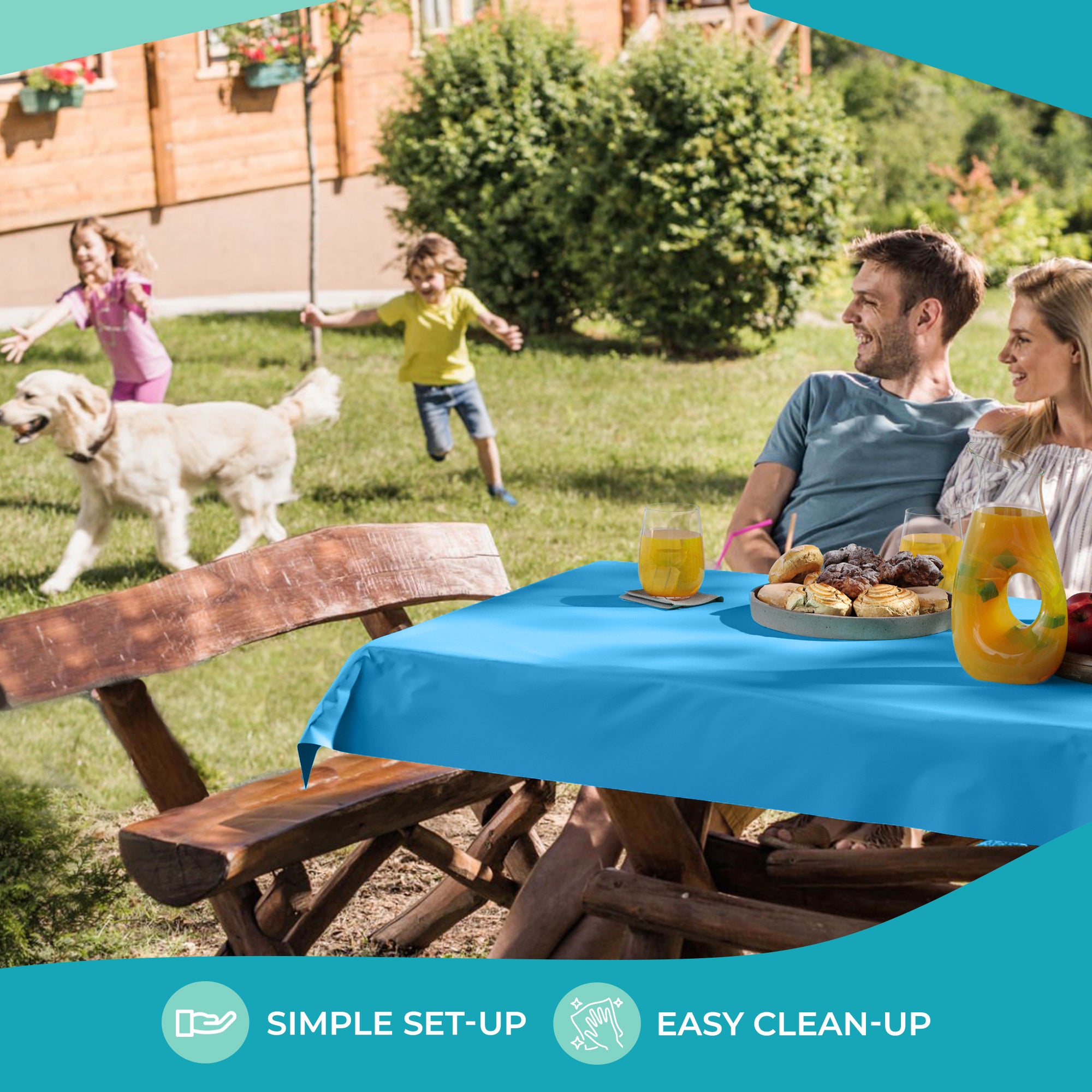 40 in. x 300 Ft. Premium Turquoise Table Roll