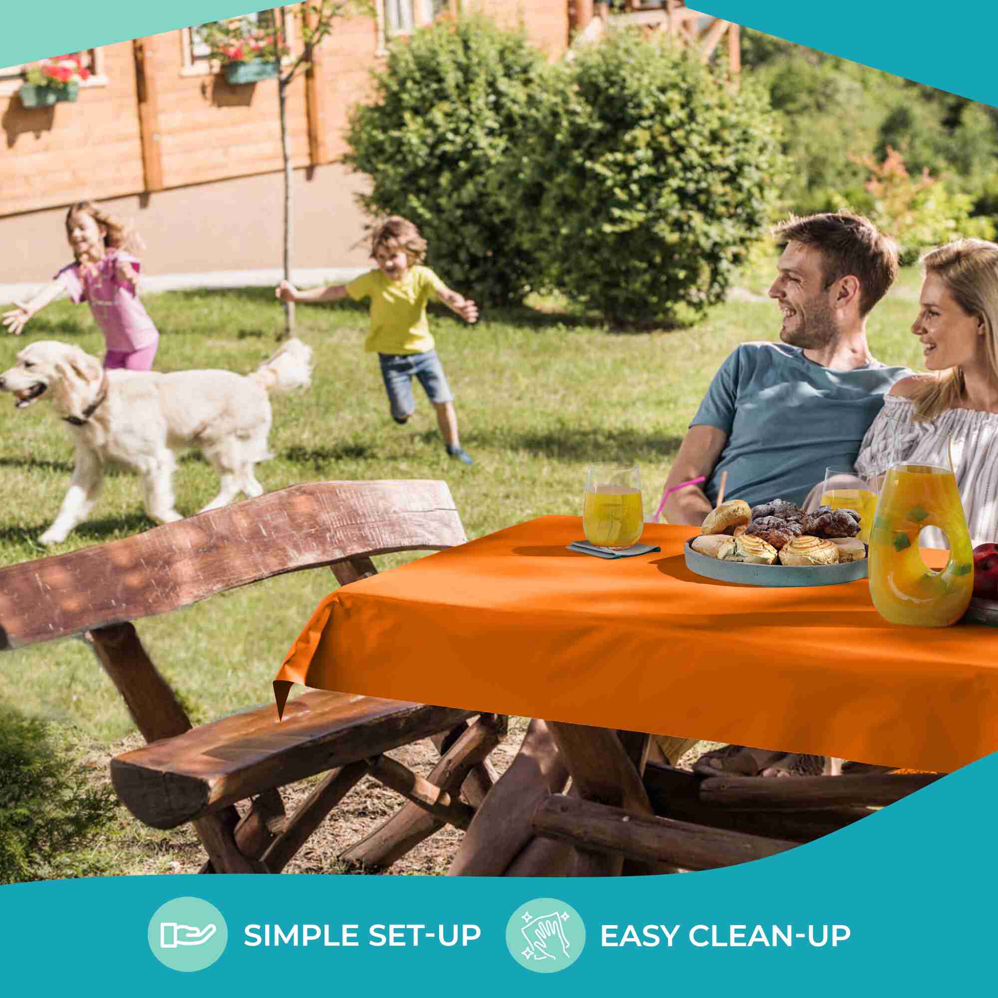 40 In. x 100 Ft. Orange Table Roll | Case of 6
