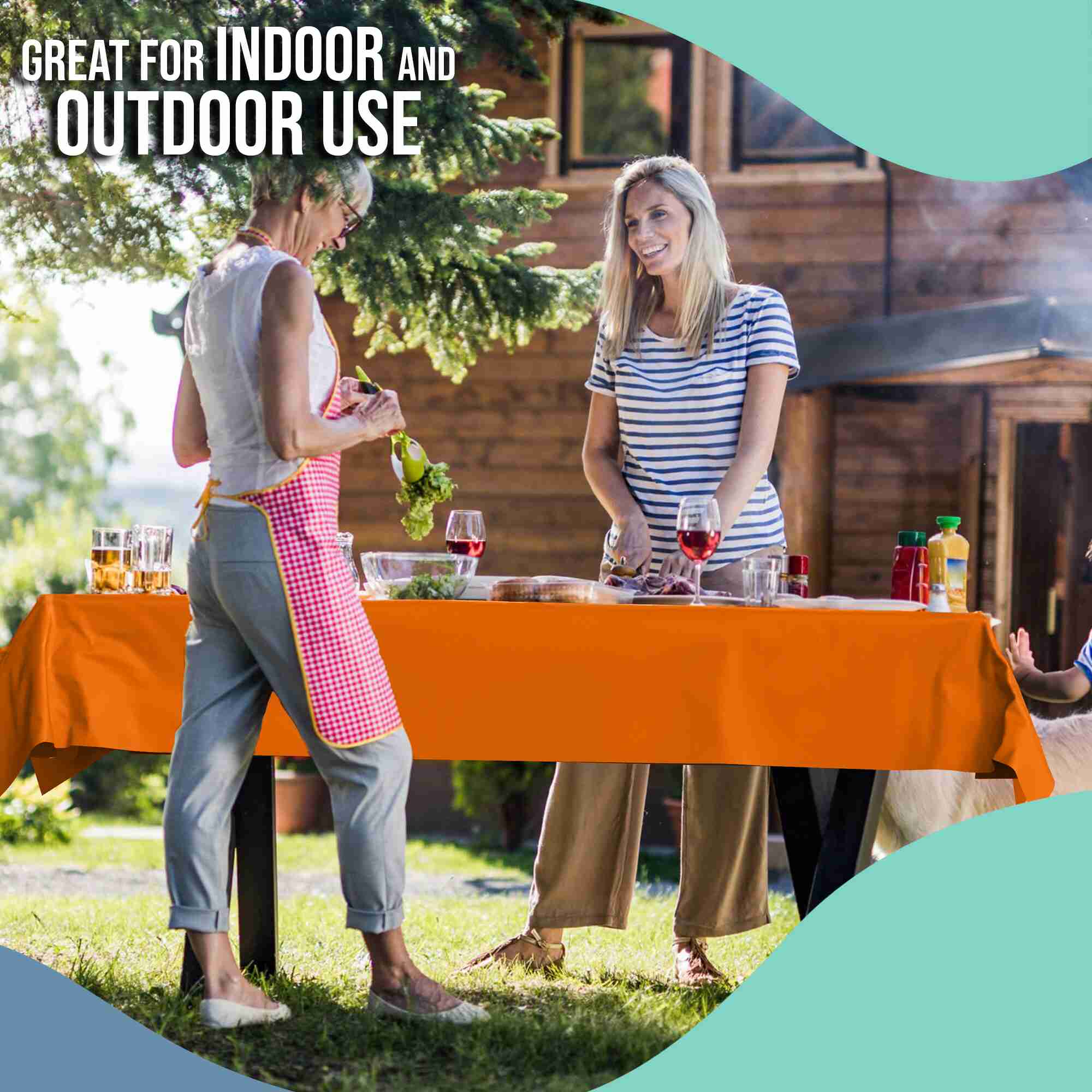 40 In. x 100 Ft. Orange Table Roll | Case of 6