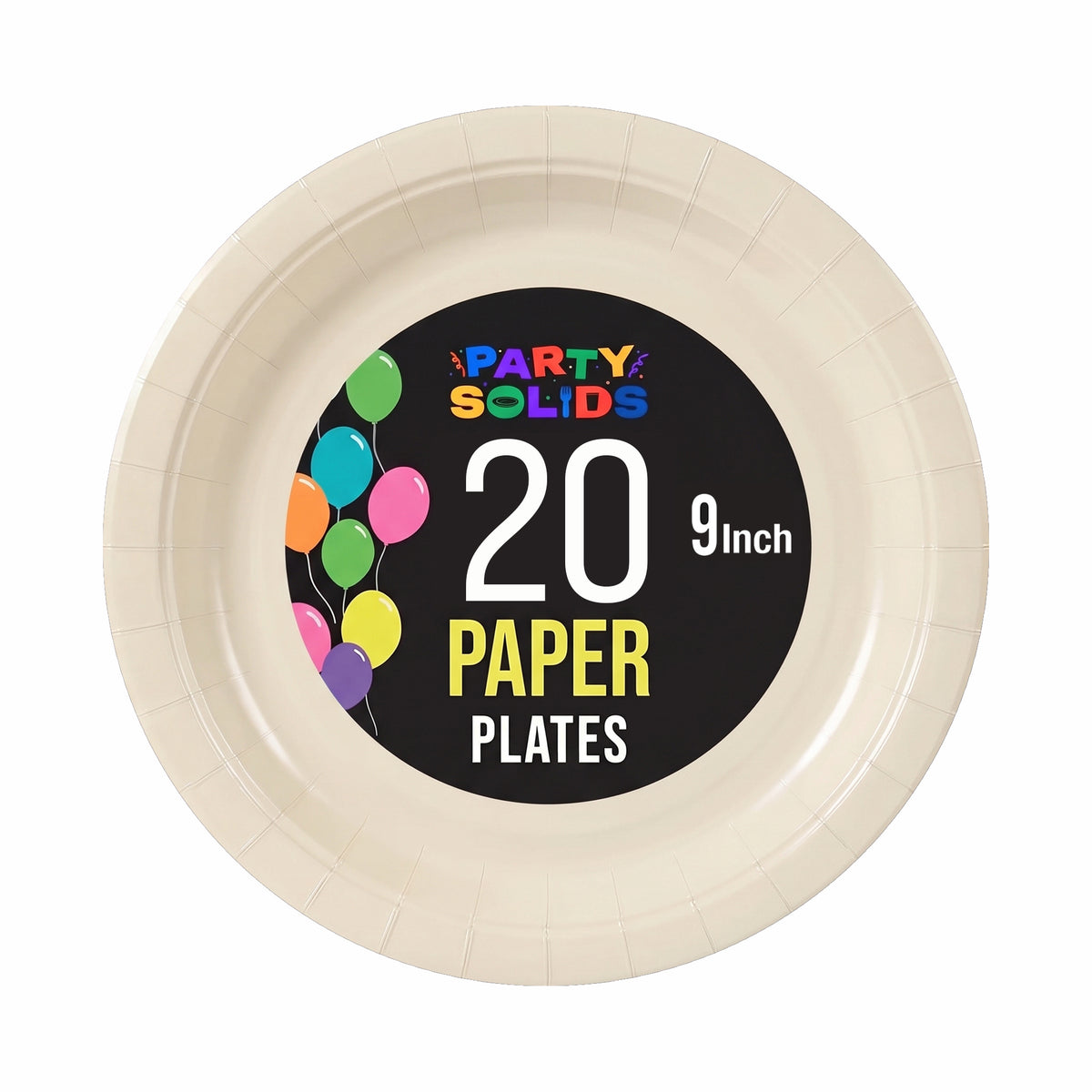 9 In. Ivory Paper Plates - 20 Ct.