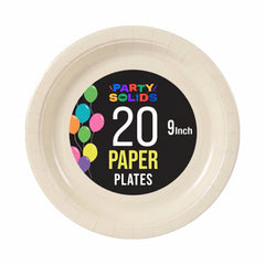 9 In. Ivory Paper Plates - 20 Ct.